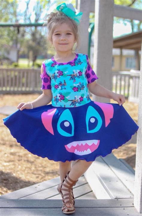 Lilo And Stitch Dress Stitch Dress Girls Disney Dress Lilo Etsy