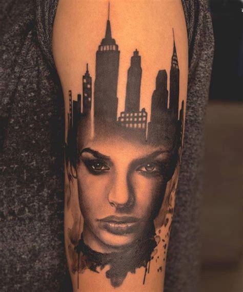 30 Pretty Double Exposure Tattoos To Inspire You Style Vp