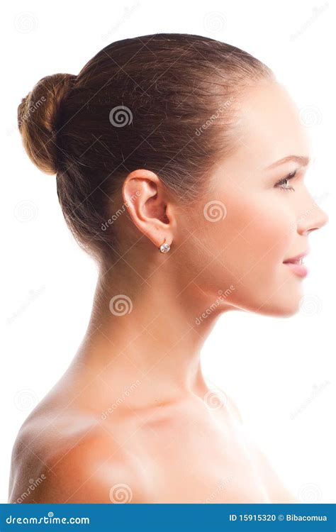 Beautiful Female Profile Stock Photo Image Of Clean 15915320
