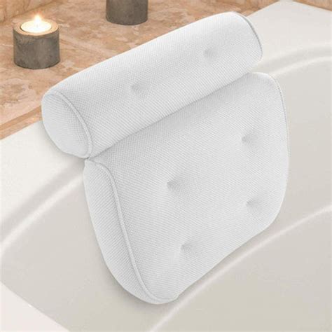Bath Pillow Non Slip Suction Cups Bath Pillow Spa With Head Etsy