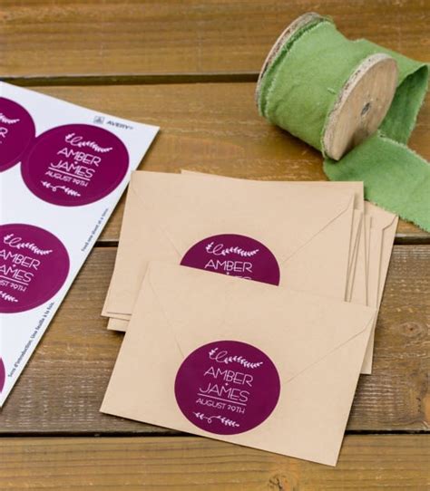 Create Custom Address Labels For Your Wedding Stationery