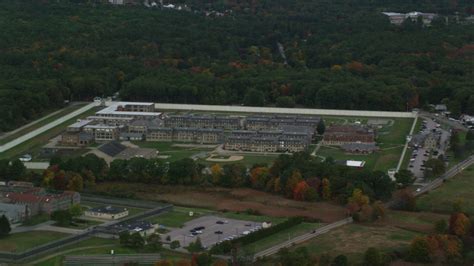 55k Stock Footage Aerial Video Flying High Over Massachusetts