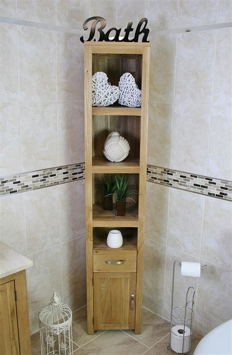 Our selection includes freestanding bathroom. Solid Oak Bathroom Furniture Storage Unit 499 - Bathroom ...
