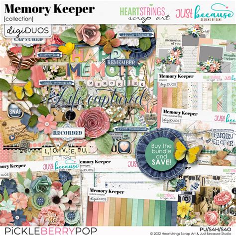 Memory Keeper Page Kit By Heartstrings Scrap Art And Just Because Studio