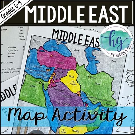 Middle East Map Activity Print And Digital By History Gal Middle