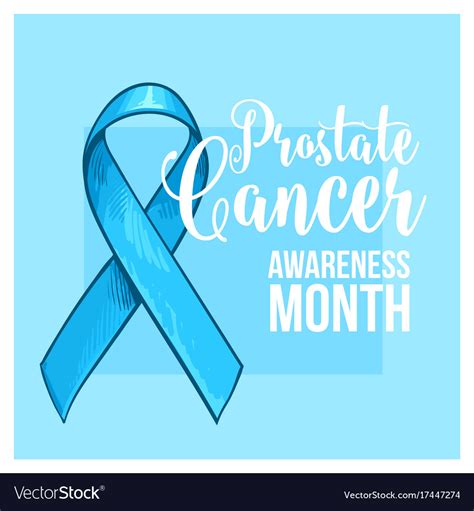 Prostate Cancer Awareness Month Banner Poster Vector Image