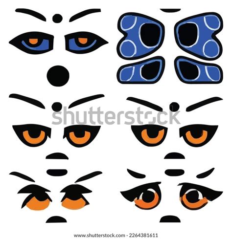 Set Eyes Expressions Vector File Stock Vector Royalty Free 2264381611