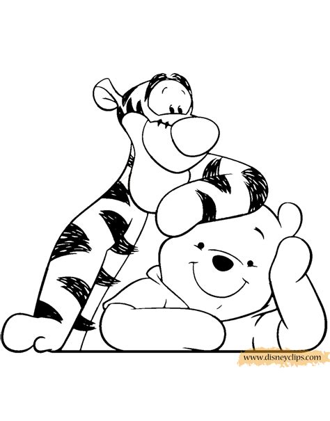 Winnie The Pooh And Tigger Coloring Pages Coloring Home