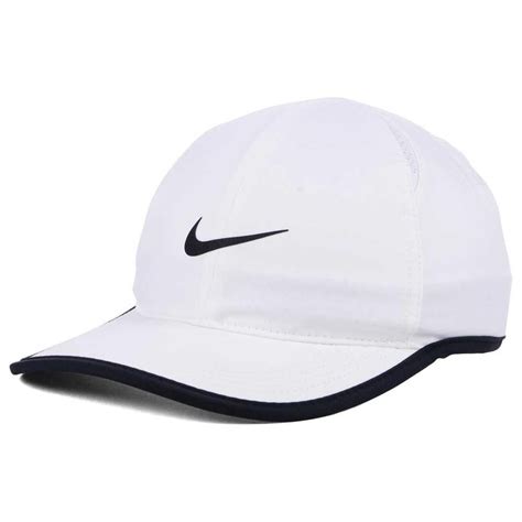 Mens Nike White Featherlight Performance Adjustable Hat