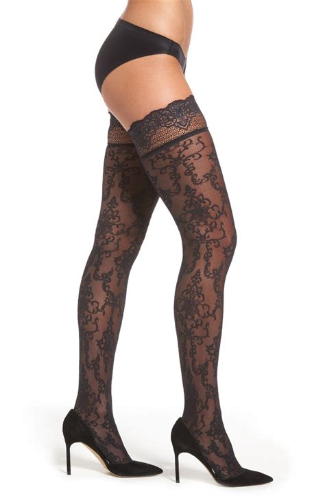 Oroblu Patricia Lace Stay Up Stockings Nordstrom