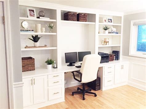 Built In Desk Reveal Home Decor Home Improvement Home Office