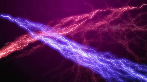 3d Realistic Lightning Strikes On Black Background Lightning Strikes