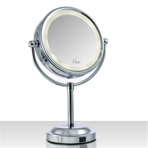 10x 1x Cordless Led Lighted Vanity Mirror Chrome Mia Beauty Reviews On Judge Me