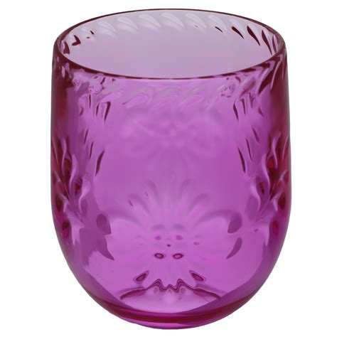 Cocinaware Fest Summer Embossed Stemless Wine Glass Purple Shop Glasses And Mugs At H E B
