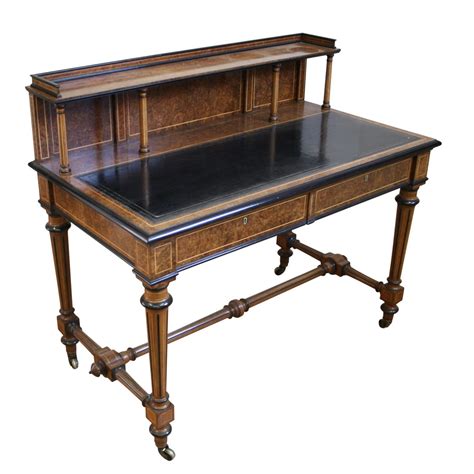 An Antique Victorian Burr Walnut Writing Desk Williams Antiques