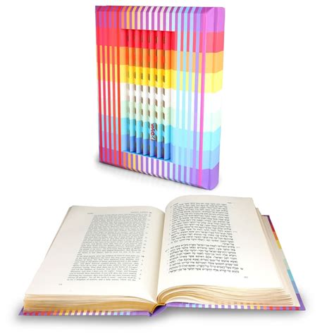 The Agam Rainbow Torah The Five Books Of Moses Hebrew English
