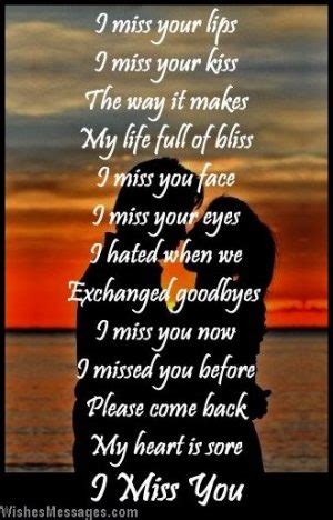I Miss You Poems For Girlfriend Missing You Poems For Her Wishesmessages Com