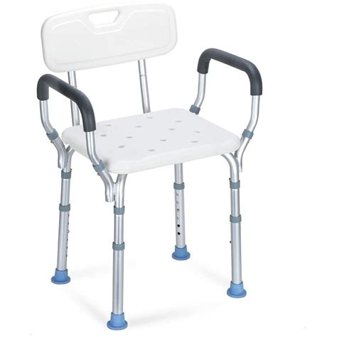 Oasisspace Heavy Duty Shower Chair With Back Bathtub Chair With Arms