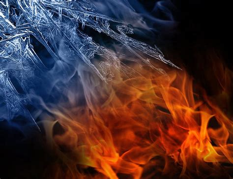 Fire Vs Ice Hd Wallpaper Pxfuel