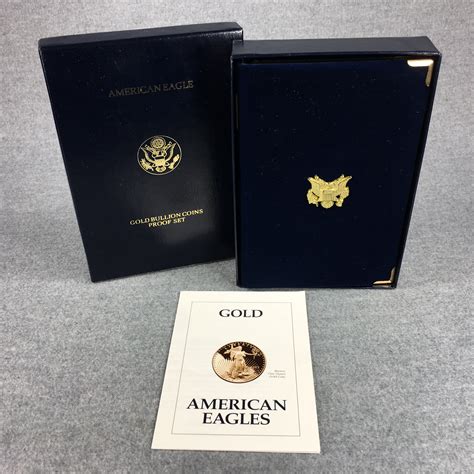1993 Us Mint Gold American Eagle 4 Coin Proof Set Box And Coa Only Buyer