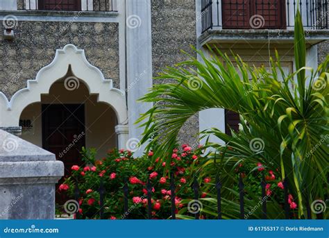 Merida Mexico Colonial House Architecture Stock Image Image Of