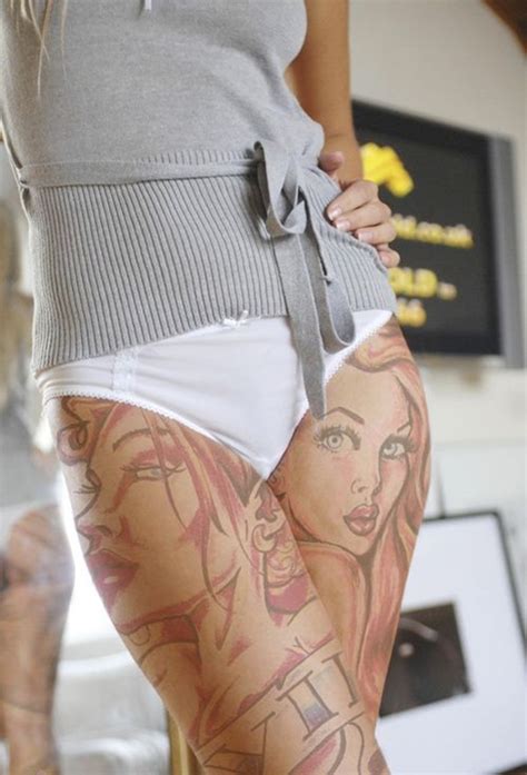 Fine tattoo arts and designs on thighs form an enchanting appeal. 100+ Sexy Thigh Tattoos for Women | Thigh Tattoo Designs