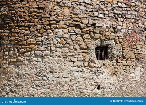 Old Stone Wall With Window Stock Photo Image Of Construction 48338914