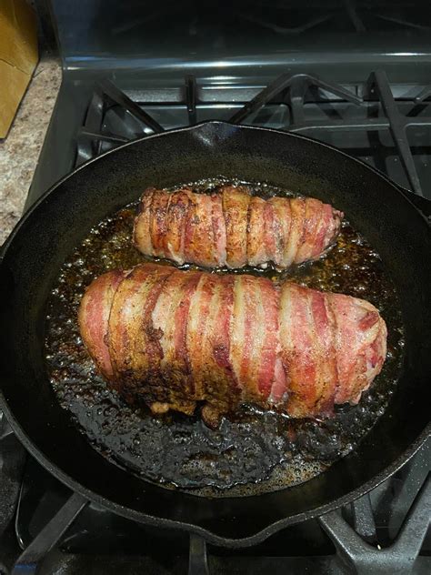 I made bacon wrapped beef tenderloin today and it was delicious