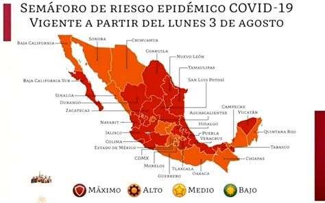 La epidemia nacional se compone de diversas Semáforo Covid-19: mitad del país baja a naranja; otra ...
