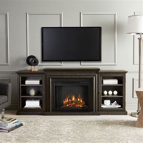 Check spelling or type a new query. Real Flame Frederick Teakwood Gray Electric Fireplace ...