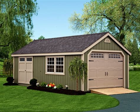 Garage requires 2 aa batteries (not included); Deluxe Painted Cape Cod Garages | Green Acres In PA and NJ