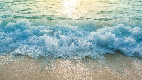 Ocean Waves During During Sunrise Beach Sand Hd Ocean Wallpapers Hd Wallpapers Id 79041