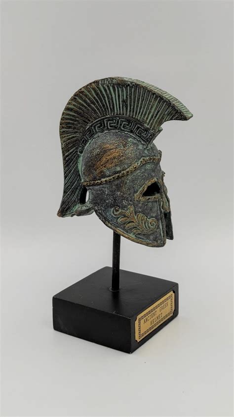 Ancient Greek Helmet Charriot Decoration Spartan Warrior