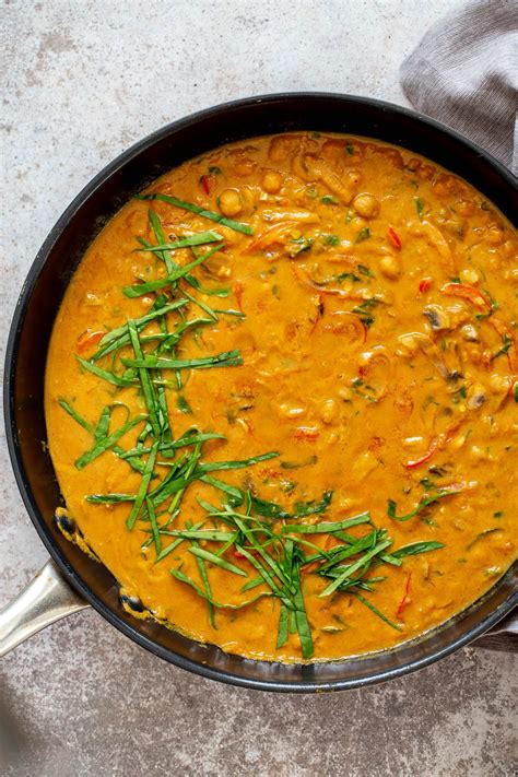 Easy Vegan Pumpkin Curry With Chickpeas Vegan Ricah Recipe Curry