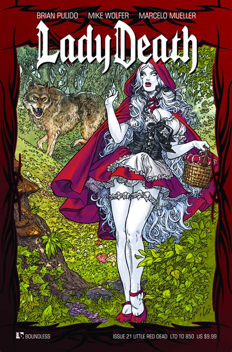 Previewsworld Lady Death Ongoing 21 Little Red Dead