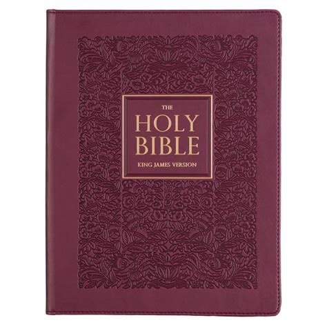 Kjv Note Taking Bible Large Print Faux Leather Plu