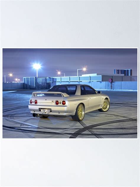 Silver Nissan R32 Skyline Gtr Poster For Sale By Jjphoto Redbubble