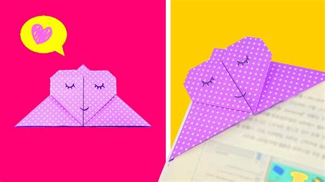 Easy PAPER CRAFTS heart bookmark | Kids crafts- 折り紙 ...