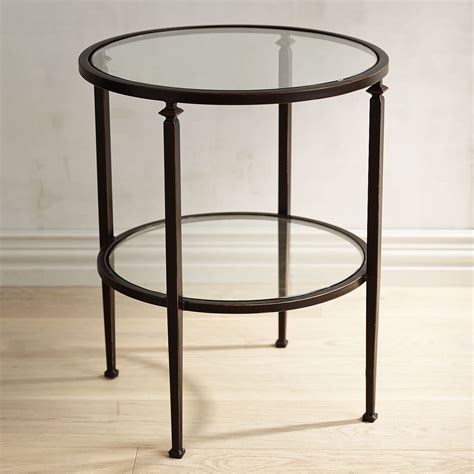 We did not find results for: Our Lincoln Round End Table has a slender, bronze wrought ...