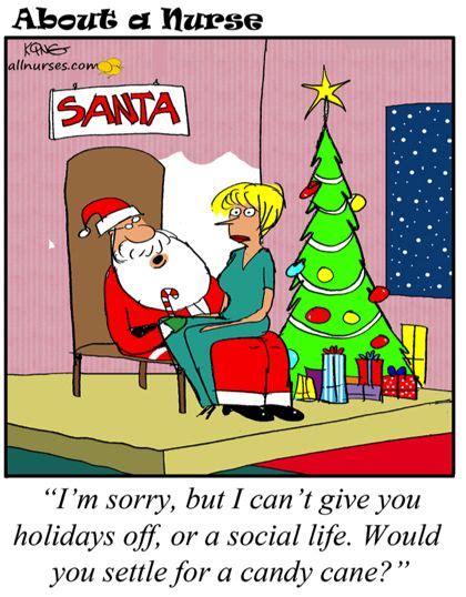 Cartoon All I Want For Christmas About A Nurse Nursing Cartoon Series Nurse Humor Nurse