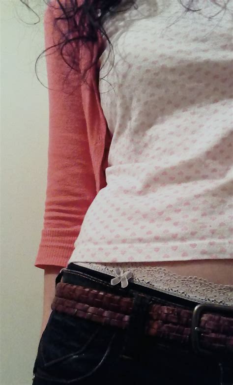sweet sissy stefi — pretty panties peek from sissy s pants