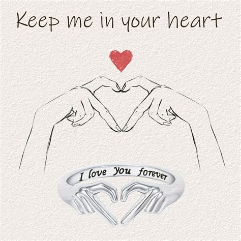 ‘i Love You Forever Heart Ring Yocartgo