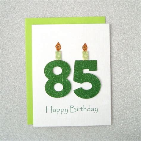 85th Birthday Card 85th Milestone Birthday Card 85th