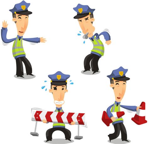 Traffic Police Officer Illustrations Royalty Free Vector Graphics