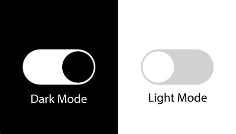 Day Night Switch Vector Icon Dark Mode Light Mode Switch Button Stock