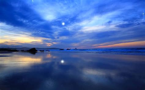 Blue Ocean Sunset