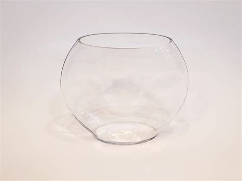 แจกันแก้วกลมแบน Flat Oval Glass Vase Phalaen House Aritificial Flower นำธรรมชาติมาสู่บ้านคุณ