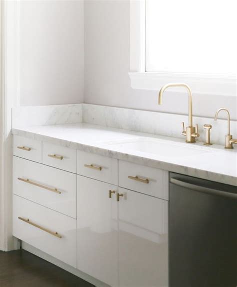 If you need a little assistance embracing your dark side, read on. Brass Cabinet Pulls - Transitional - kitchen - Croma Design