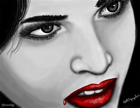 Evil Beauty ← A Black White Speedpaint Drawing By Kutedymples Queeky