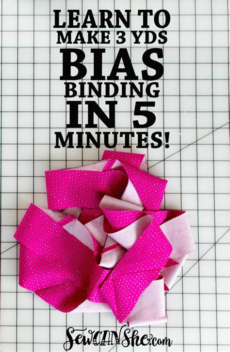 How To Make 3 Yards Of Continuous Bias Binding From A Fat Quarter {video Tutorial}